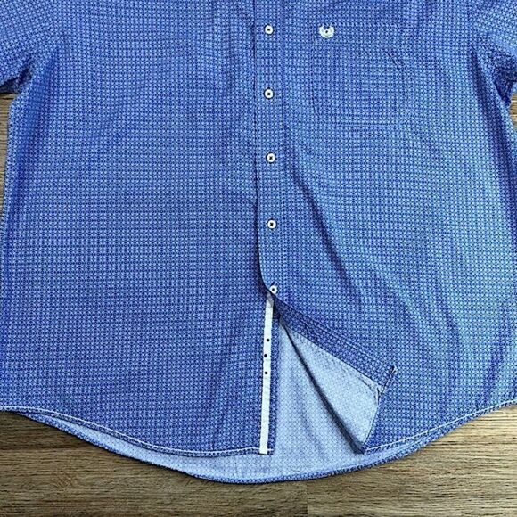 Rough Stock Panhandle Slim Geometric Short Sleeve Button-Up sz XL - Picture 6 of 14